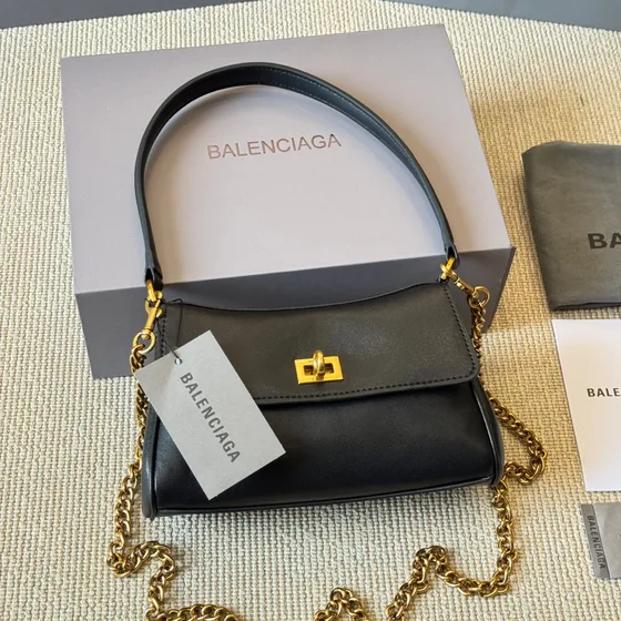 Balenciaga Rodeo Flap Mini Bag Preto Bolsa de ombro