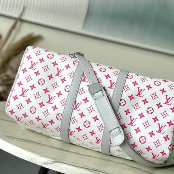 Louis Vuitton Keepall Hvid Mønster travel