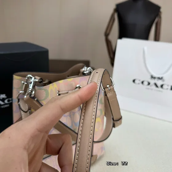 Coach Rowan Spandtasketur Pastel Mønster Crossbody
