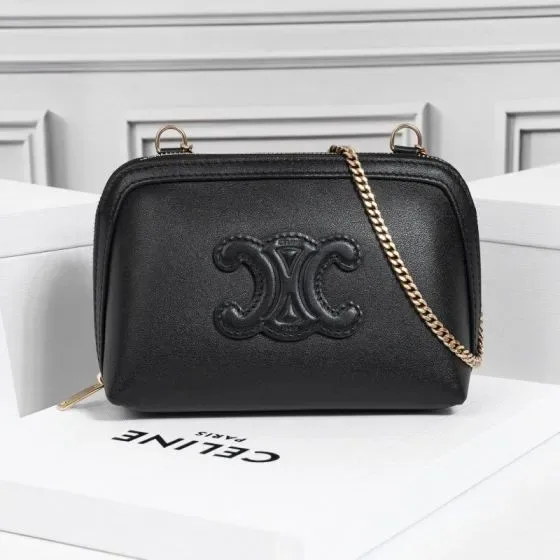 Celine Triomphe Noir Crossbody