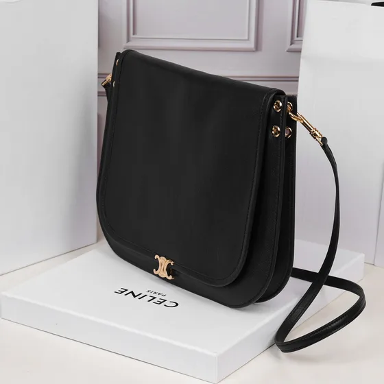 Celine Triomphe Negro Bolso bandolera