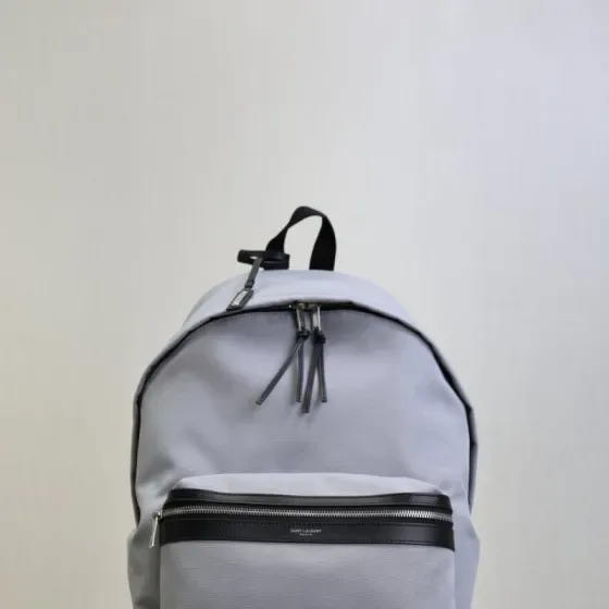 YSL City Backpack Light Grey Backpack