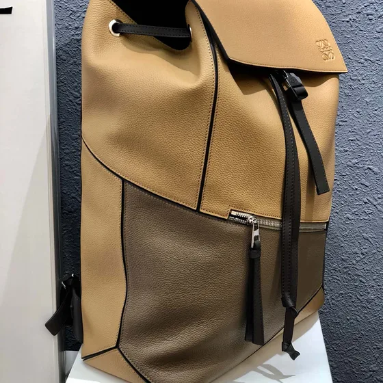 Loewe Puzzle Backpack Desert بيج/Dark رمادي/أسود Backpack