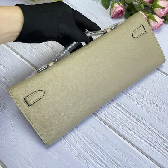 Hermes Kelly Cut Бежевый Клатч