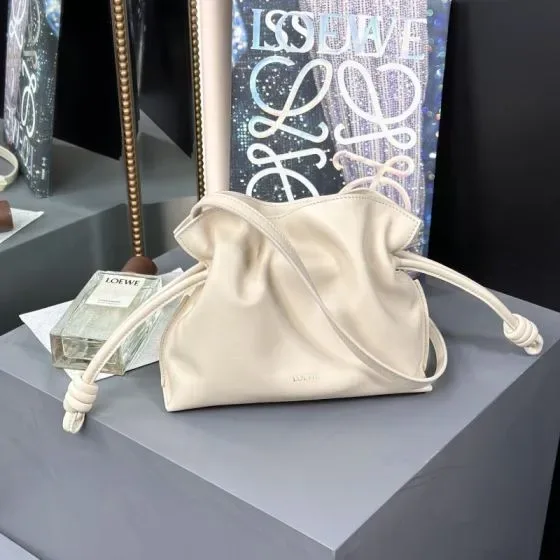 Loewe Flamenco Clutch White Clutch