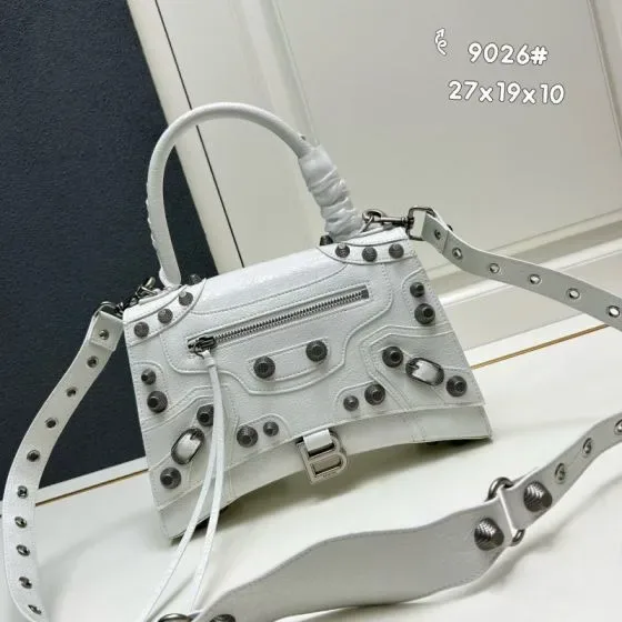 Balenciaga Neo Cagole City Top Handle Bag White 27x19x10cm Top Handle