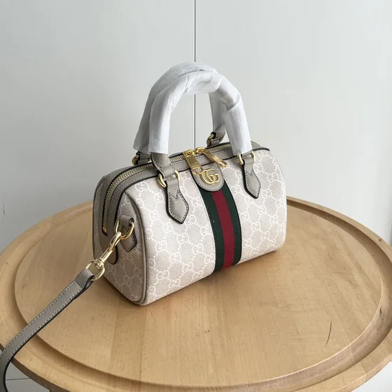 Gucci Ophidia Gg Mini Top Handle Bag بيج Top Handle