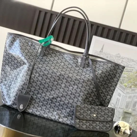 Goyard Saint Louis Grey Tote Bag