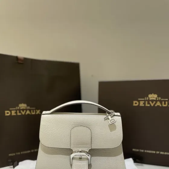 Delvaux Brillant White Top Handle