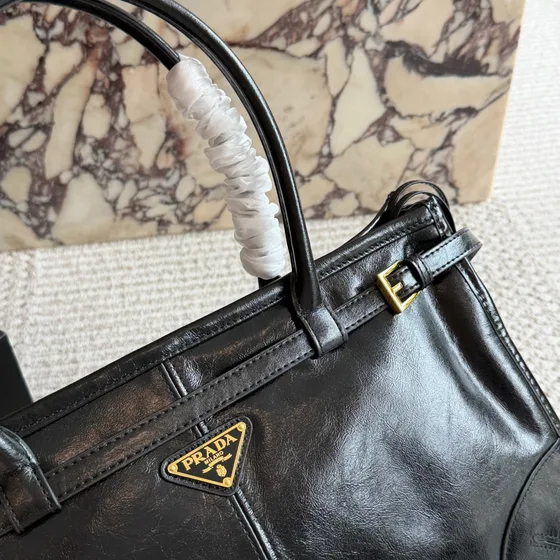 Prada Re-Edition 1970 Small Top Handle Bag Black Top Handle