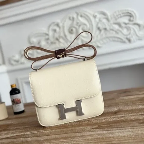 Hermes Constance Cream White Crossbody