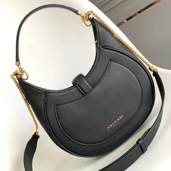 Bvlgari Serpenti Hobo Bag Noir Hobo