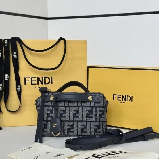 Fendi By The Way Mini Black Grey Crossbody