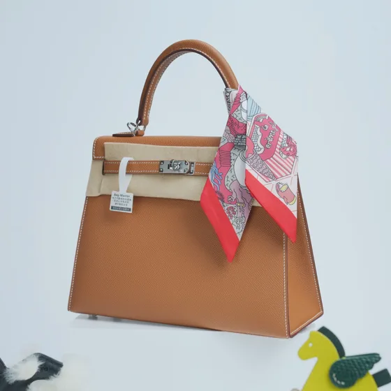 Hermes Kelly Goud (Bruin) Bovenhandgreep