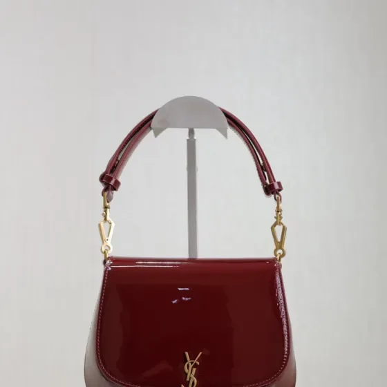 YSL Voltaire Top Handle Burgundy Top Handle