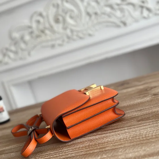 Hermes Constance Orange Crossbody