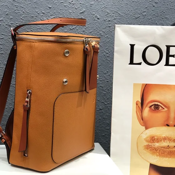 Loewe Goya Small Rugzak Warm Desert/Caramel Bruin Rugzak