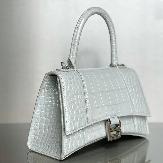 Balenciaga Hourglass Верхняя ручка Bag Light Серый Верхняя ручка