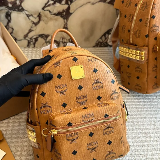 MCM Stark Rygsæk Cognac Rygsæk