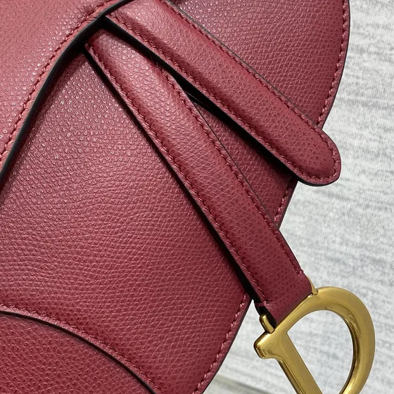 Dior Saddle Bag Burgund Skuldertaske