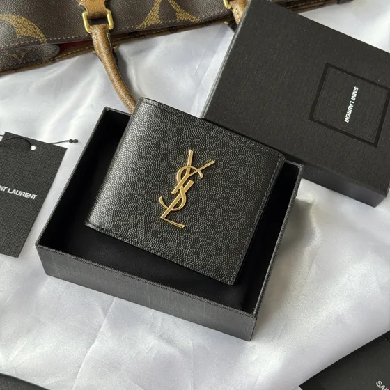 YSL Cassandre East West Wallet Black Wallet