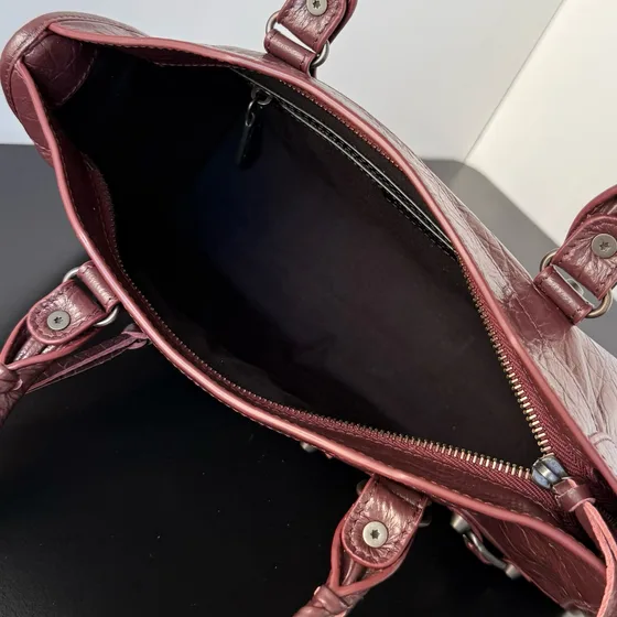 Balenciaga Le City Small Bag Бордовый Верхняя ручка
