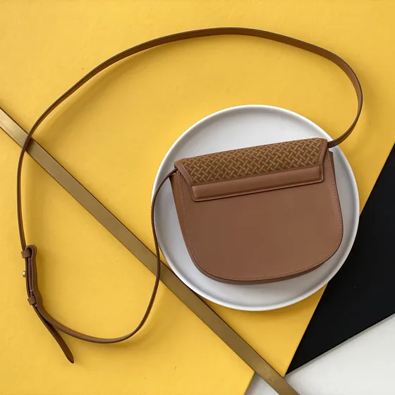 YSL Kaia Satchel Marrom Crossbody