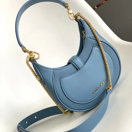 Bvlgari Serpenti Hobo Bag Light Blu Hobo
