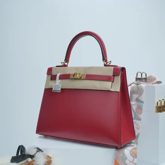 Hermes Kelly Đỏ Top Handle