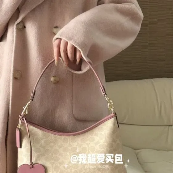 Coach City Bucket Bag Beige Pink Shoulder Bag