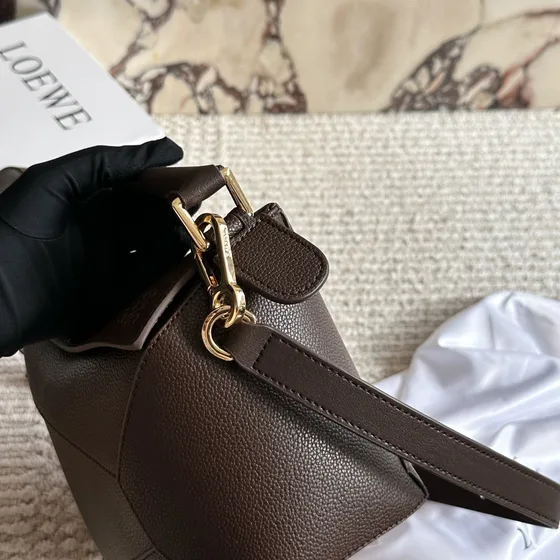 Loewe Puzzle Edge Bag Dark Brun Crossbody