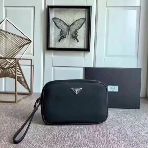 Prada Re-Nylon Pouch Black Pouch