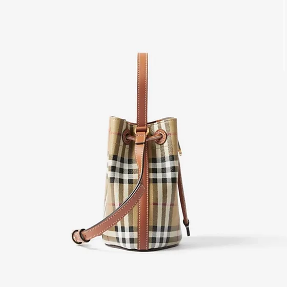 Burberry Check Mini Tb Bucket Bag Archive Be Crossbody