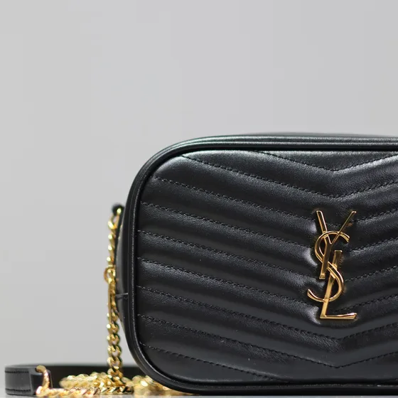 YSL Lou Camera Bag Đen Crossbody