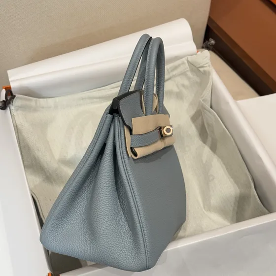 Hermes Birkin Light Biru Top Handle