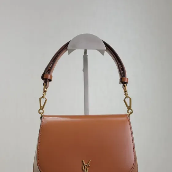 YSL Voltaire Top Handle Brown Top Handle