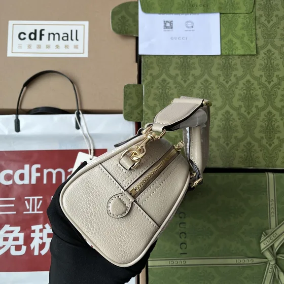 Gucci Ophidia Mini Alça superior Bag Bege Alça superior