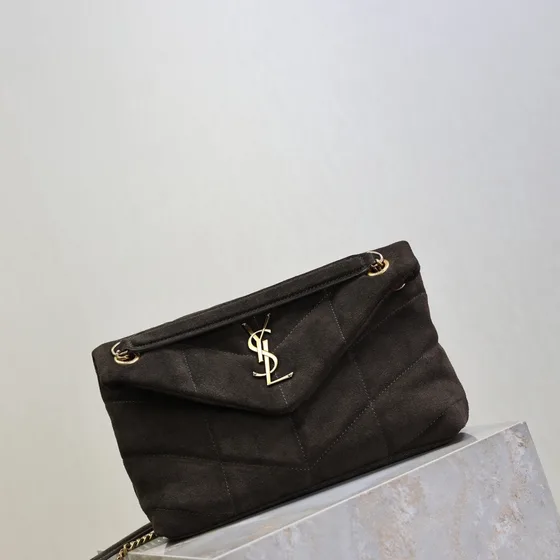 YSL Loulou Puffer Black Shoulder Bag