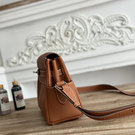 Hermes Kelly Messenger Brown Crossbody