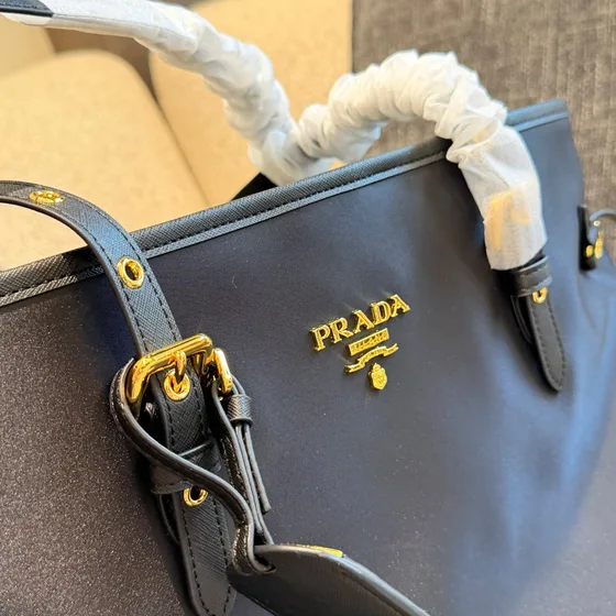 Prada Nylon Borsa tote Nero Borsa tote