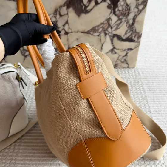 Prada Linen Blend Сумка-шоппер With Shoulder Strap Бежевый Сумка-шоппер