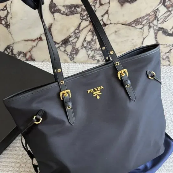 Prada Re-Nylon Tote Bag Black Tote Bag
