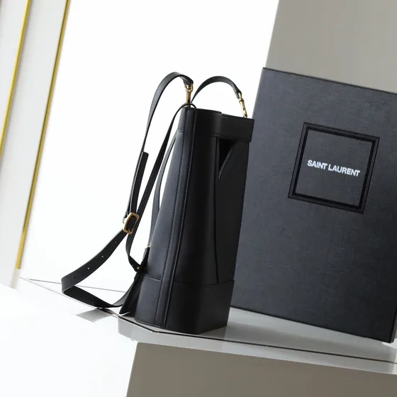 YSL Y Cut-Out Tote Bag Black Tote Bag
