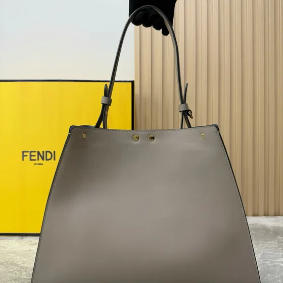 Fendi Peekaboo X-Tote Gray Tote Bag
