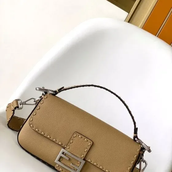 Fendi Baguette Beige Shoulder Bag