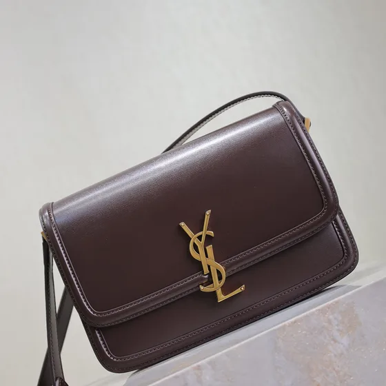 YSL Solferino Dark Coklat Crossbody