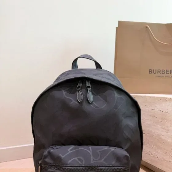 Burberry Ekd Nylon Backpack Black Backpack