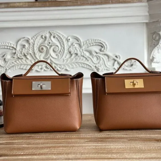 Hermes 24 24 Bag Gold Top Handle