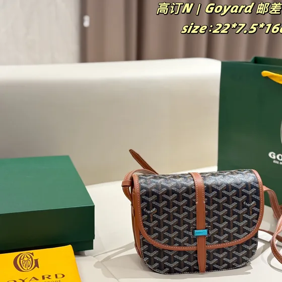 Goyard Belvedere Pm Cinza 22*7.5*16cm Crossbody