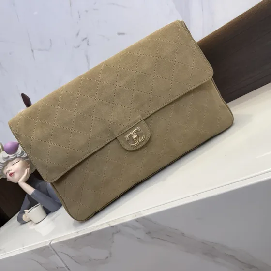 Chanel Classic Flap Khaki Flap Bag